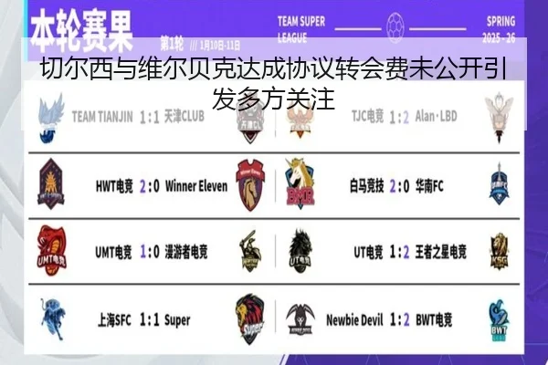 切尔西与维尔贝克达成协议转会费未公开引发多方关注